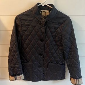 Burberry London black diamond quilted jacket